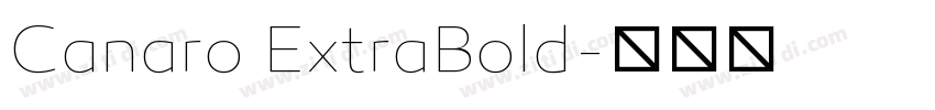 Canaro ExtraBold字体转换